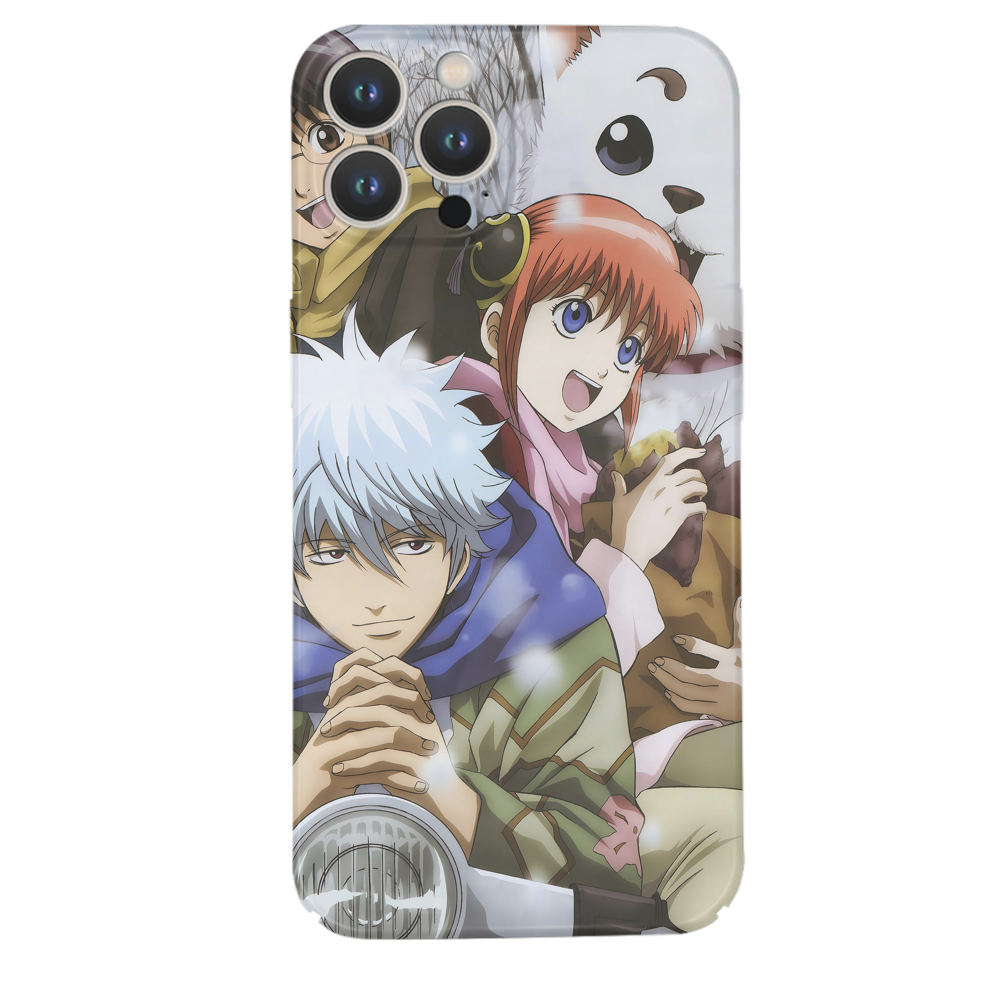 （画像用） ぎんたま 坂田銀時（さかたぎんとき） 神楽 志村新八（しむら しんぱち） GINTAMA Sakata Gintoki Kagura Shimura Shinpachi 【iPhone 14シリーズ対応】ハードケース